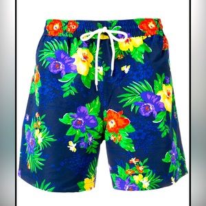 *NWT* POLO RALPH LAUREN FLORAL DRAWSTRING SWIMSHORTS// SIZE LARGE//